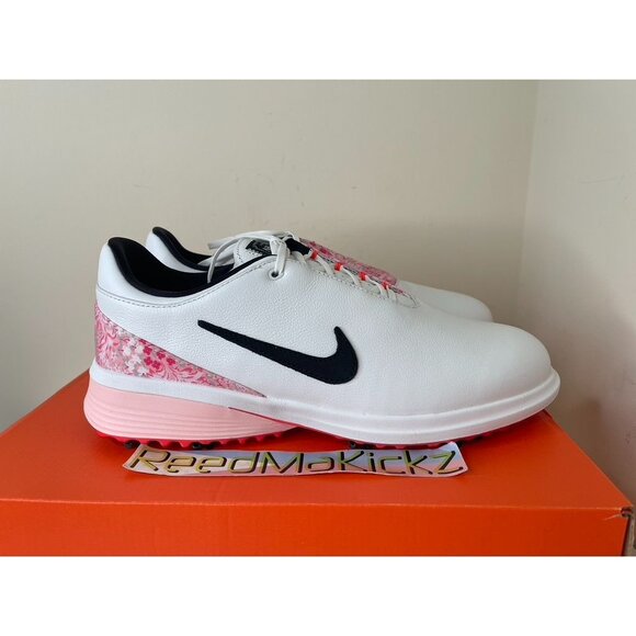Nike Victory Tour 4 Golf White Pink Masters Rory Mens Regular Width HM6543 100 - Picture 2 of 5